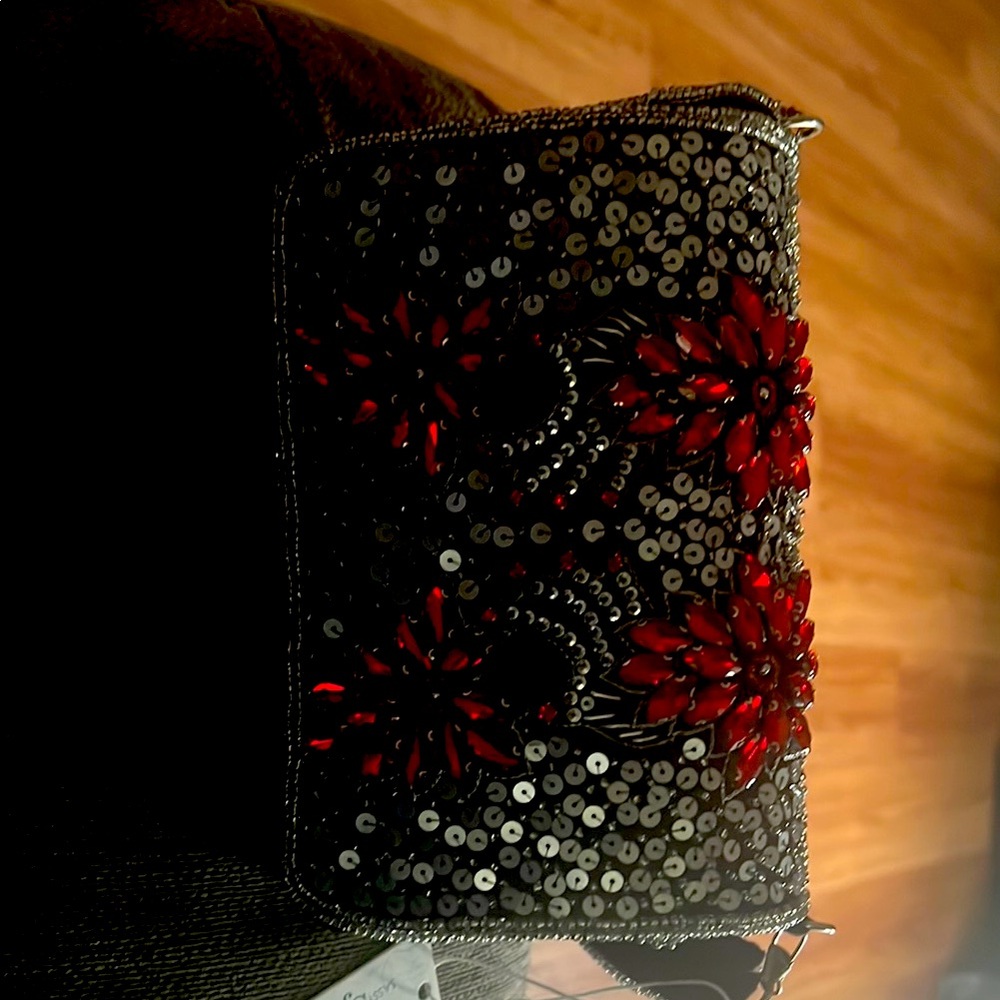 Sassy Jones chosen pearl handbag.